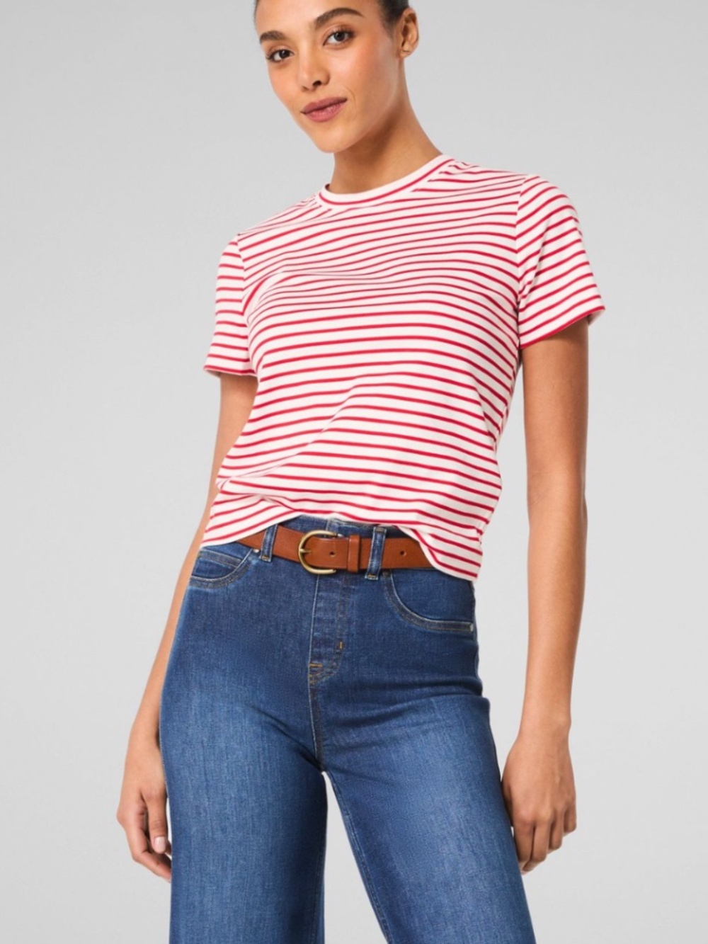 SPANX COTTON CREW NECK TEE